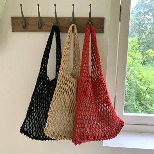 Handwoven Bucket Bag for Women 2026 Summer Drawstring Shoulder Tote