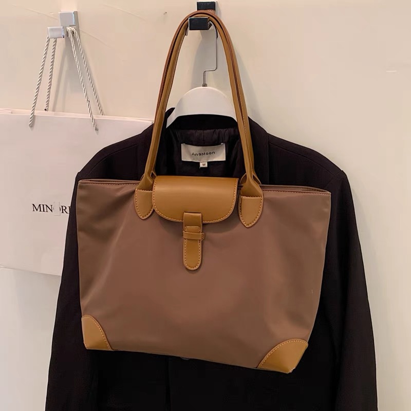 Large Capacity Tote Bag for Women Students Commuter Shoulder Bag Oxford Nylon Cross Border - Image 2