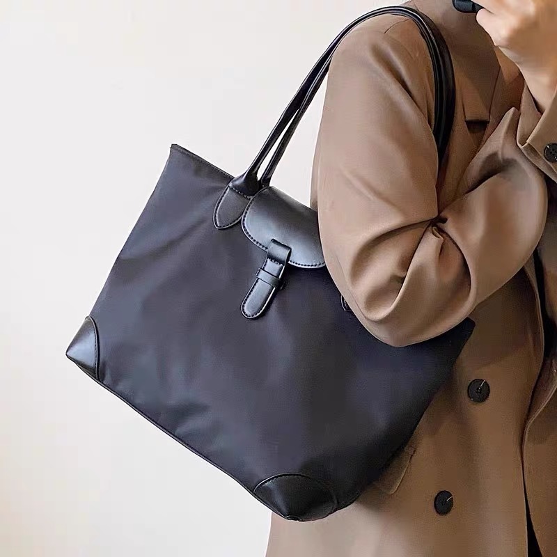 Large Capacity Tote Bag for Women Students Commuter Shoulder Bag Oxford Nylon Cross Border - Image 3